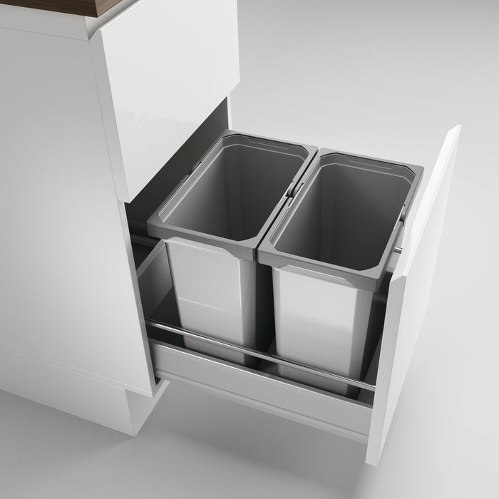 Naber | Cox® Box 360 S 400-2 Abfallsammler für vorhandene Auszüge hellgrau