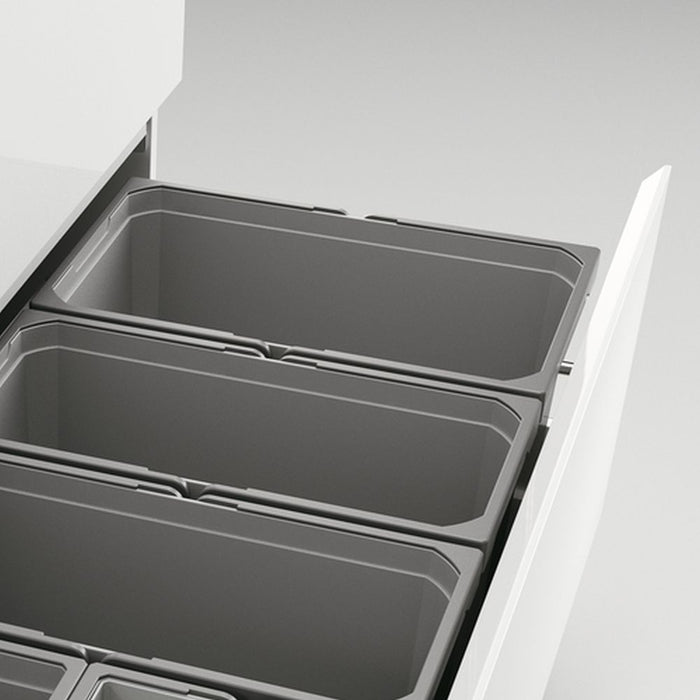 Naber | Cox® Box 275 S 1000-5 Bio Abfallsammler für vorhandene Auszüge hellgrau