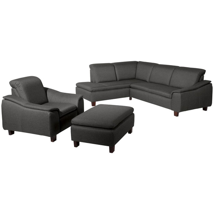 Aaron | Ecksofa links mit Sofa 2,5-Sitzer rechts