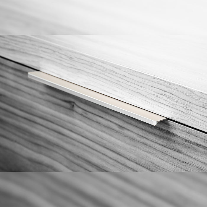 Emuca | Lot von 10 Möbelgriffe Setubal, L198mm, 128mm Achsenabstand, Aluminium, matt eloxiert