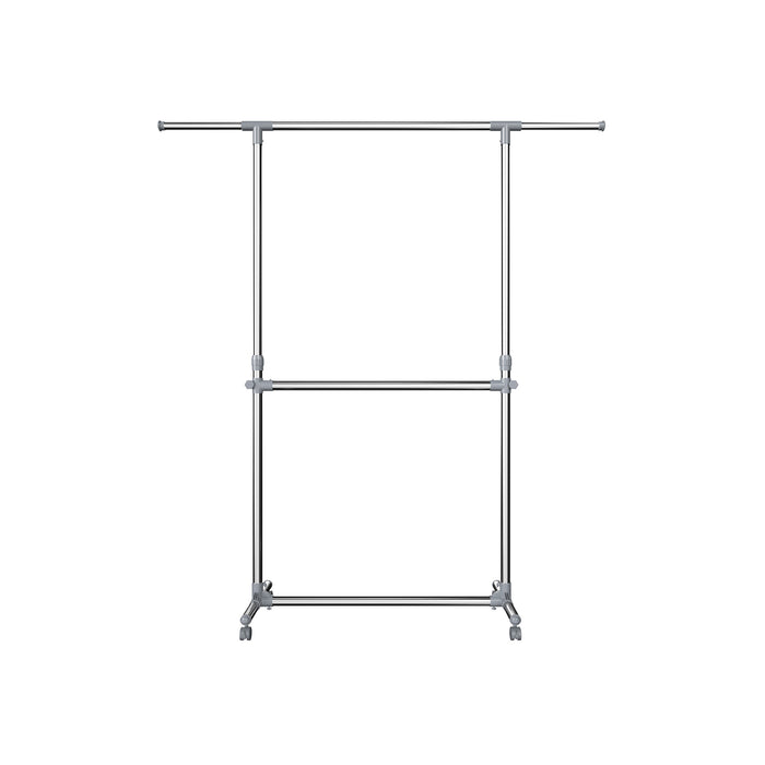 SONGMICS | Ausziehbarer Kleiderständer 2 Stangen