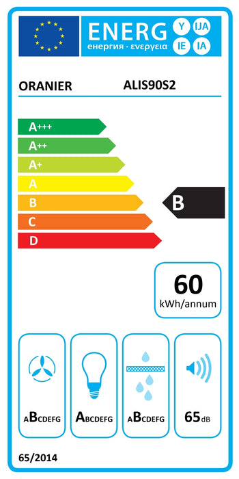 ALIS90S2 | Kopffrei-Dunstabzugshaube