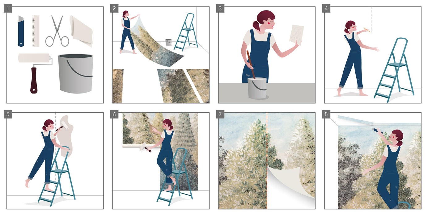 Komar NEU | Digitaldruck Vlies Fototapete - Urwelten - Größe 400 x 250 cm