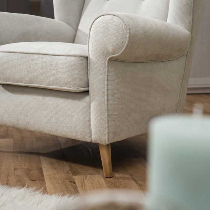 Anton | Sessel | Flachgewebe | Silber