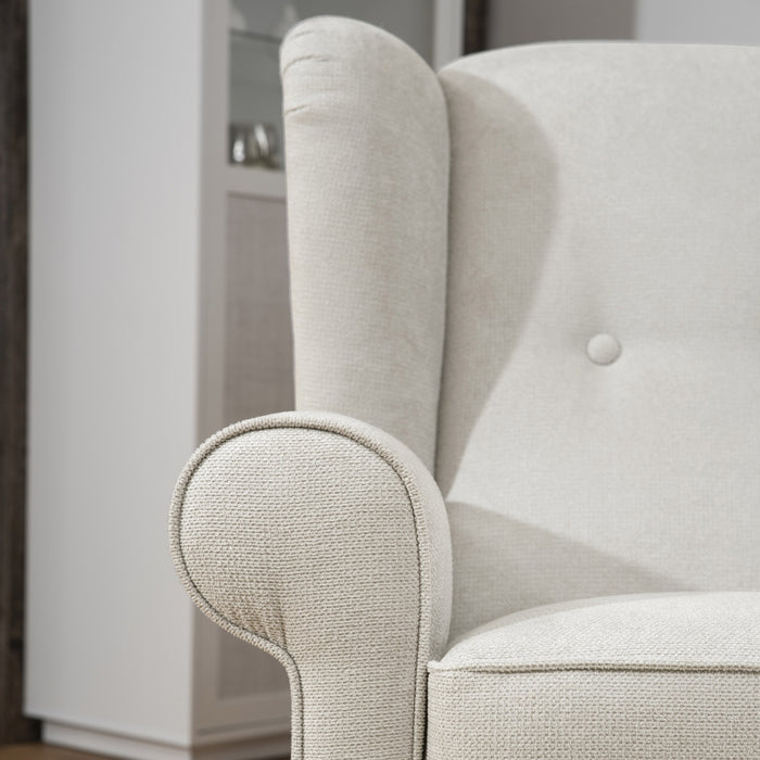 Anton | Sessel | Flachgewebe | Silber