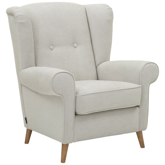 Anton | Sessel | Flachgewebe | Silber