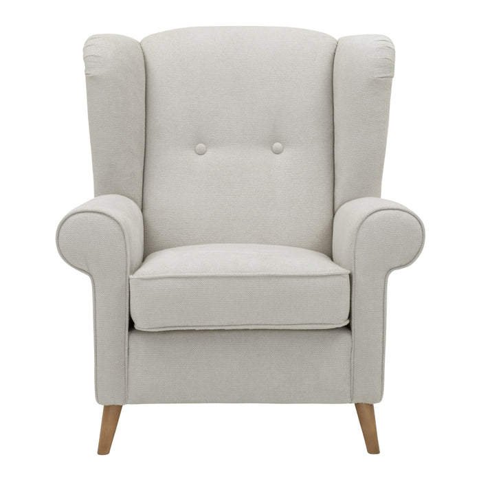 Anton | Sessel | Flachgewebe | Silber