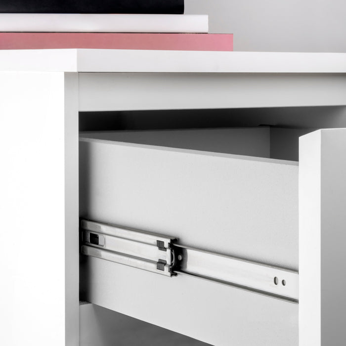 4er Satz Kugelführungen Schwerlastschubladen, Vollauszug, H 51mm, T 400mm, Stahl, Verzinkt