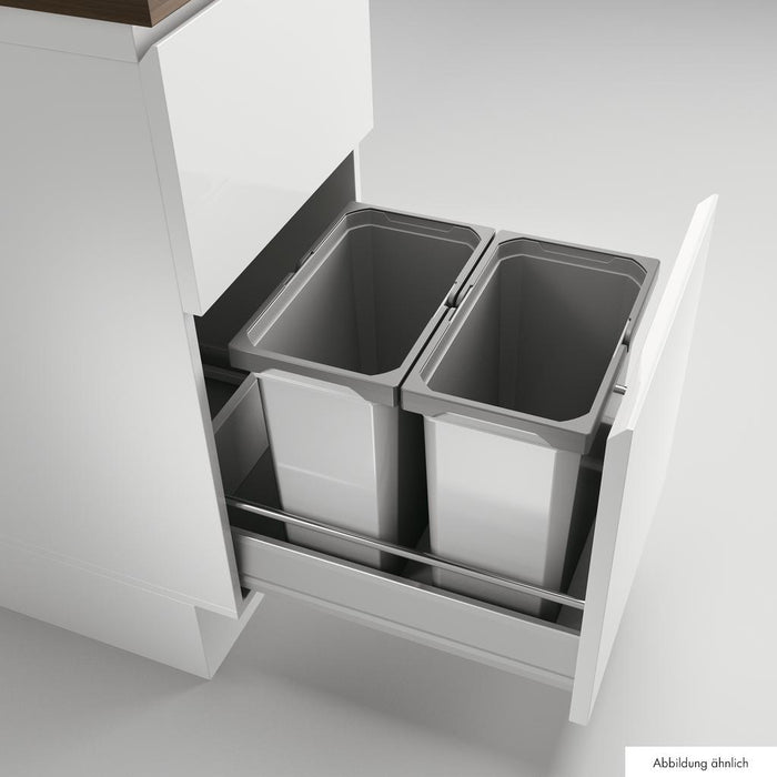 Naber | Cox® Box 360 S 400-2 Abfallsammler für vorhandene Auszüge Biodeckel hellgrau