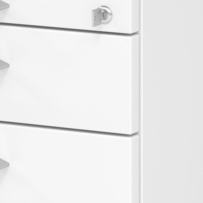 Hammerbacher | Rollcontainer 80cm, 1Schub, 1HR, Schl.BS Weiß