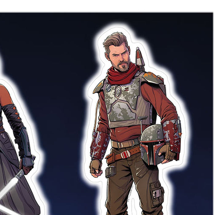 Wandtattoo | Mandalorian Iconic Figures  | Größe 100 x 70 cm