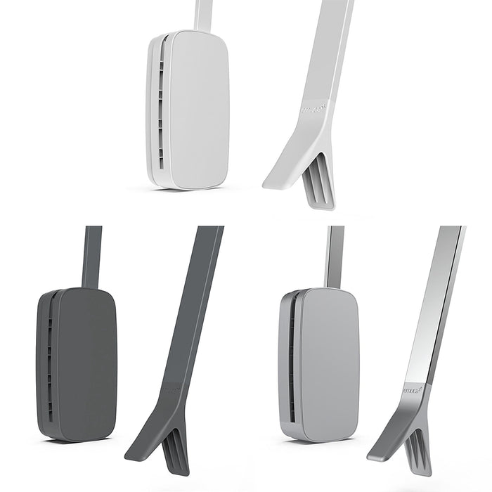 Emuca AUSLAUF | Kleiderlift Garderoben Sling, 830 - 1150, Weißer Kunststoff, Stahl Kunststoff