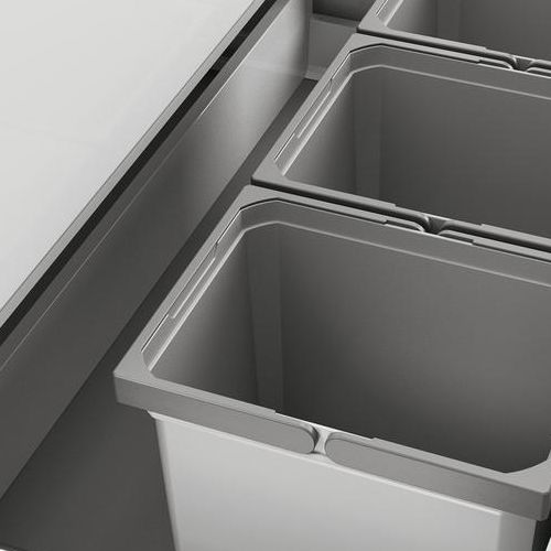 Naber | Cox® Box 275 K 900-3 Abfallsammler für vorhandene Auszüge Biodeckel hellgrau