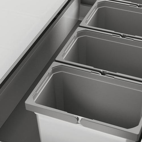 Naber | Cox® Box 275 K 900-4 Abfallsammler für vorhandene Auszüge Biodeckel hellgrau