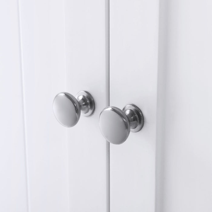 AUSLAUF VASAGLE | Freestanding Bathroom Cabinet Storage Cupboard Unit with 2 Doors und 2 Adjustable Shelves, weiß BCB60W