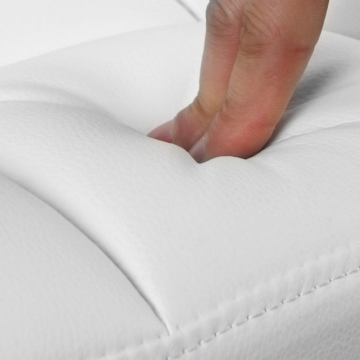 SONGMICS | Barhocker 2er Set Kunstleder Weiß