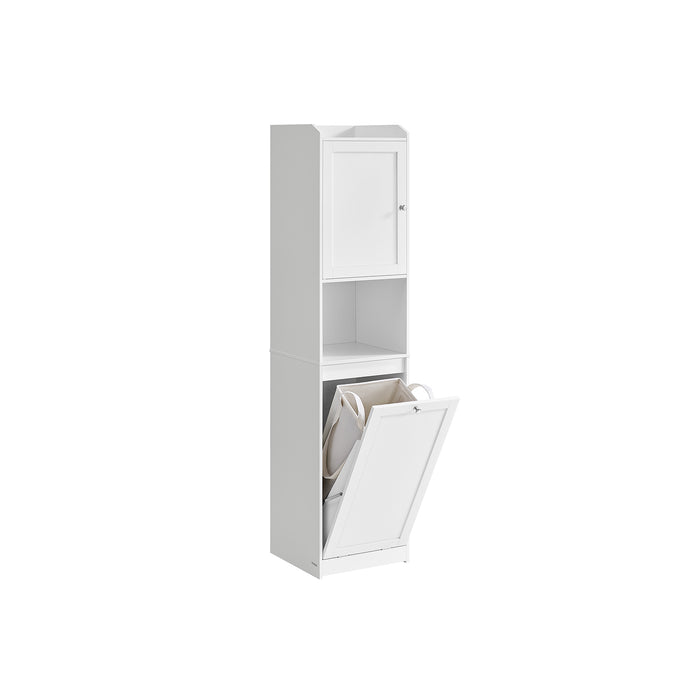 NEU | VASAGLE | Badezimmerschrank mit Wäschekorb 40 x 40 x 170 cm