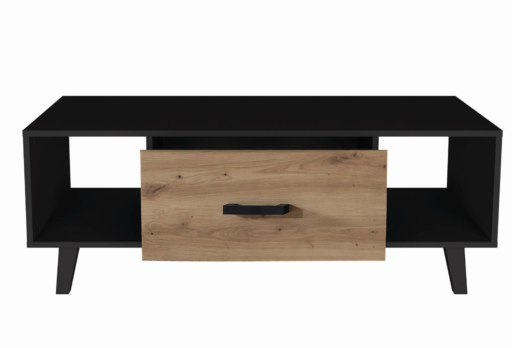 Hometrend | ARTONA 900 Couchtisch | Dekor Artisan Eiche / Schwarz