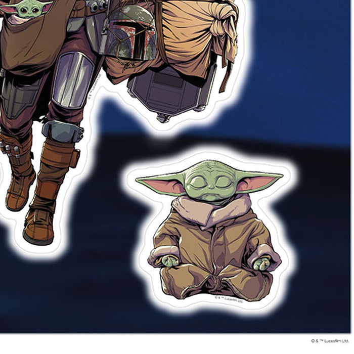 Wandtattoo | Mandalorian Iconic Figures  | Größe 100 x 70 cm