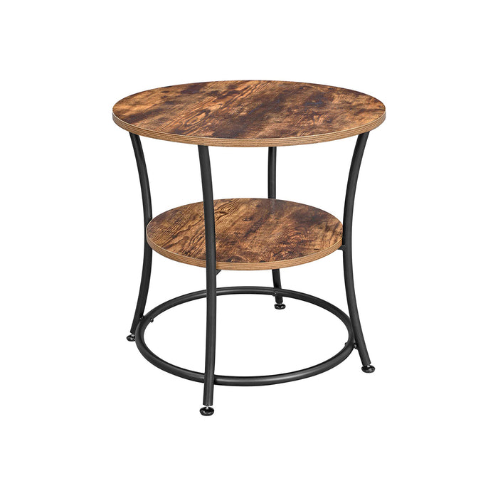 VASAGLE | Beistelltisch mit 2 Ablagen