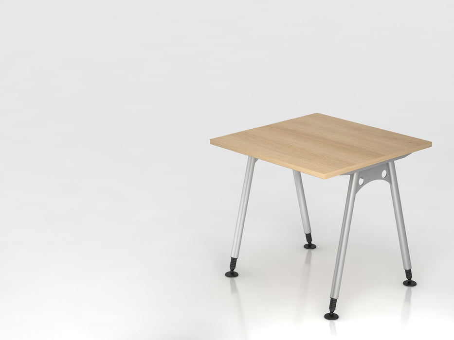 Hammerbacher | Schreibtisch A-Fuß 80x80 Eiche