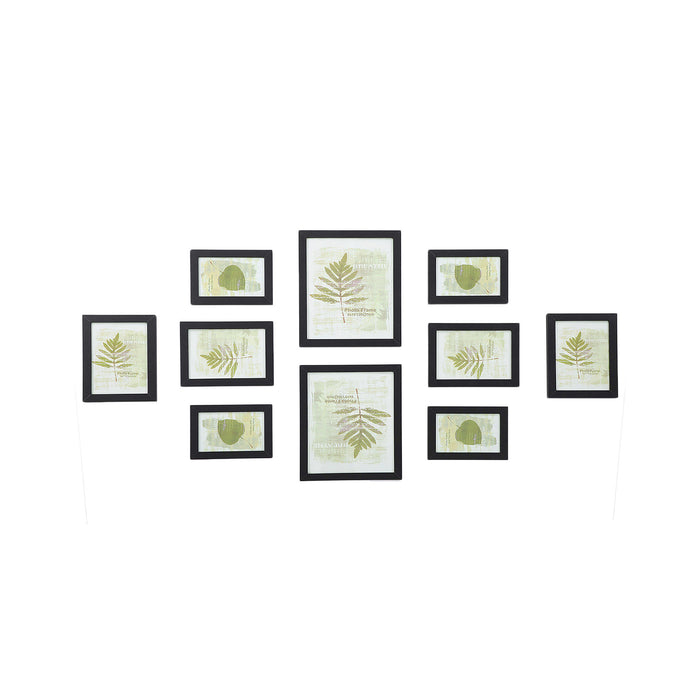AUSLAUF SONGMICS | Picture Frames Set of 10 Photo Frames - Two 8" x 10" (20 x 25 cm), Four 5" x 7" (13 x 18 cm), Four 4" x 6" (10 x 15 cm), Black RPF310H