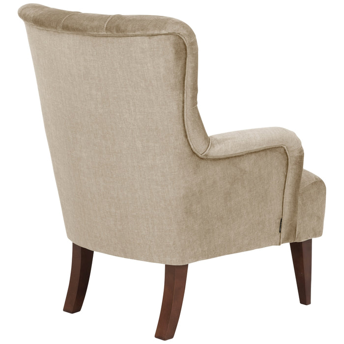 NEU Max Winzer | Brandon | Sessel | Samtvelours | Füße Buche Nussbaum Dunkel Lackiert (konisch)