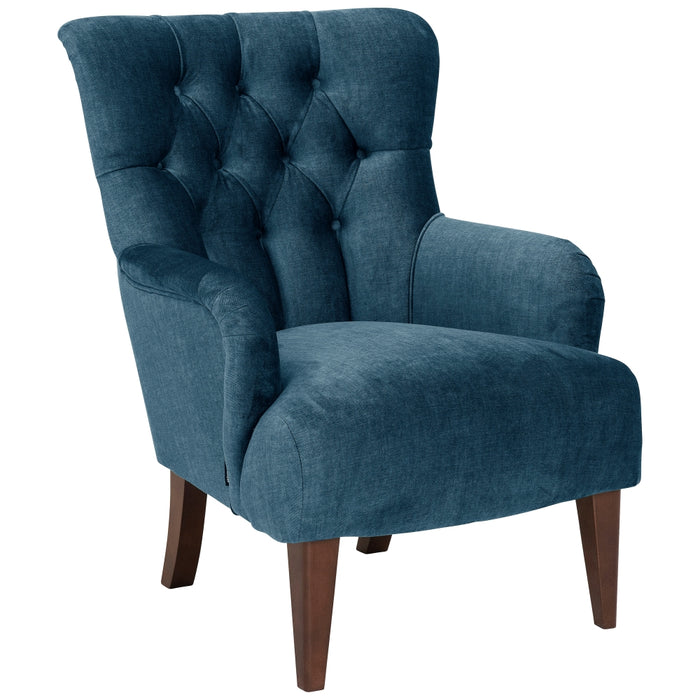 NEU Max Winzer | Brandon | Sessel | Samtvelours | Füße Buche Nussbaum Dunkel Lackiert (konisch)