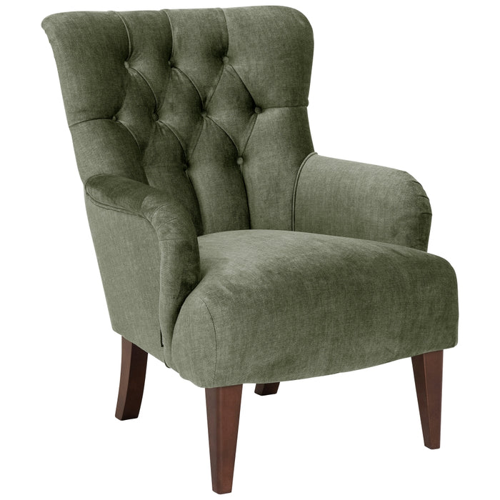 NEU Max Winzer | Brandon | Sessel | Samtvelours | Füße Buche Nussbaum Dunkel Lackiert (konisch)