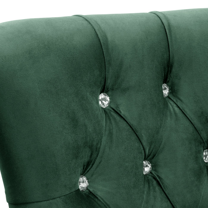 NEU Max Winzer | Brighton | Sessel | Samtvelours | Füße Buche Schwarz Lackiert (konisch)