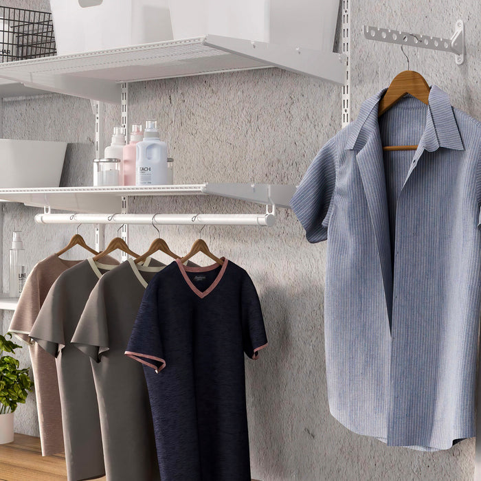 Satz von 2 Drahtböden Halterungen Jagmet, Stahl, Weiß lackiert