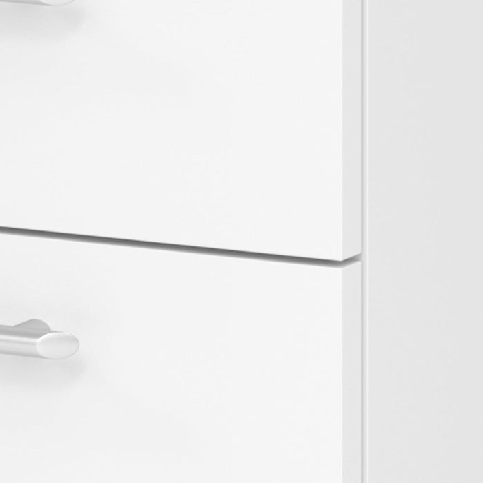 Hammerbacher | Rollcontainer 58cm, 3 Schübe RE Weiß