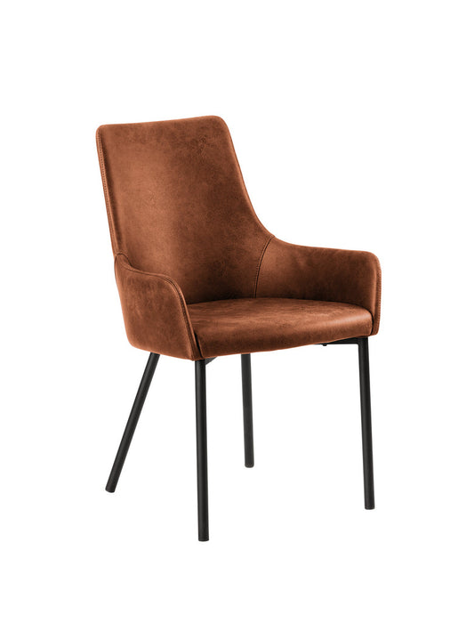 Naber | Vive WS | Stuhl | Gestell schwarz | Bezug braun (34355)