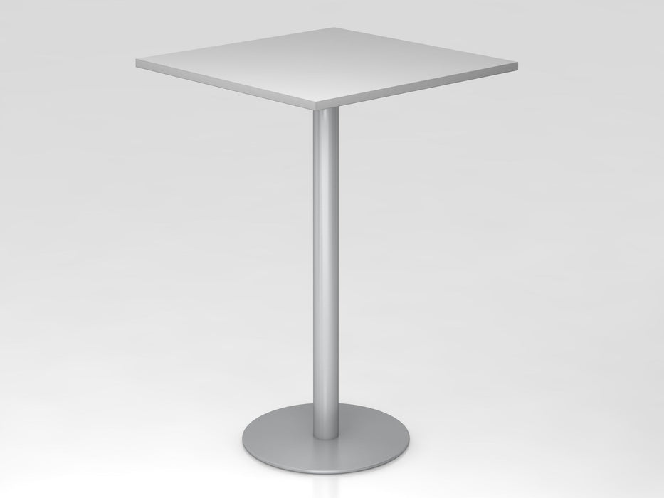 Hammerbacher | Stehtisch 80x80cm Grau / Silber