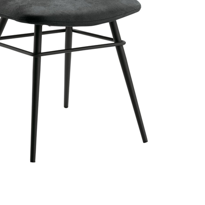 Naber | Felice 1WS | Stuhl Küchenstuhl | Gestell schwarz | Bezug schiefergrau