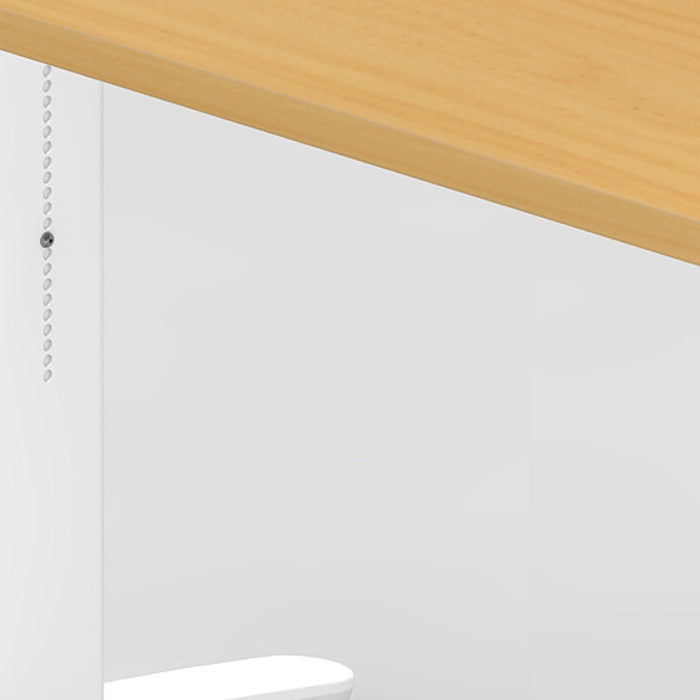 Hammerbacher | Schreibtisch C-Fuß 160x80cm Buche / Weiß