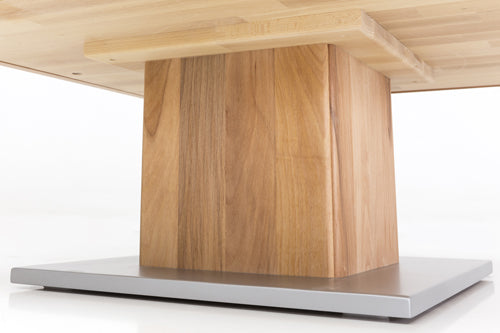 WOODLIVE | Alan | Couchtisch Massiv | Buche & Eiche