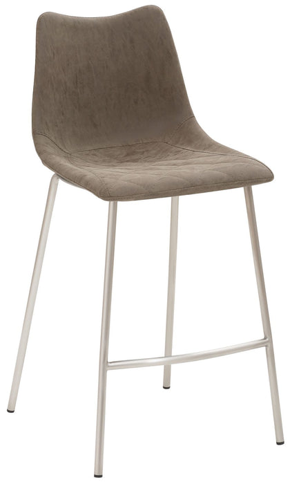 Tresenhocker mySOLO | Schlamm | Gestell Edelstahl gebürstet