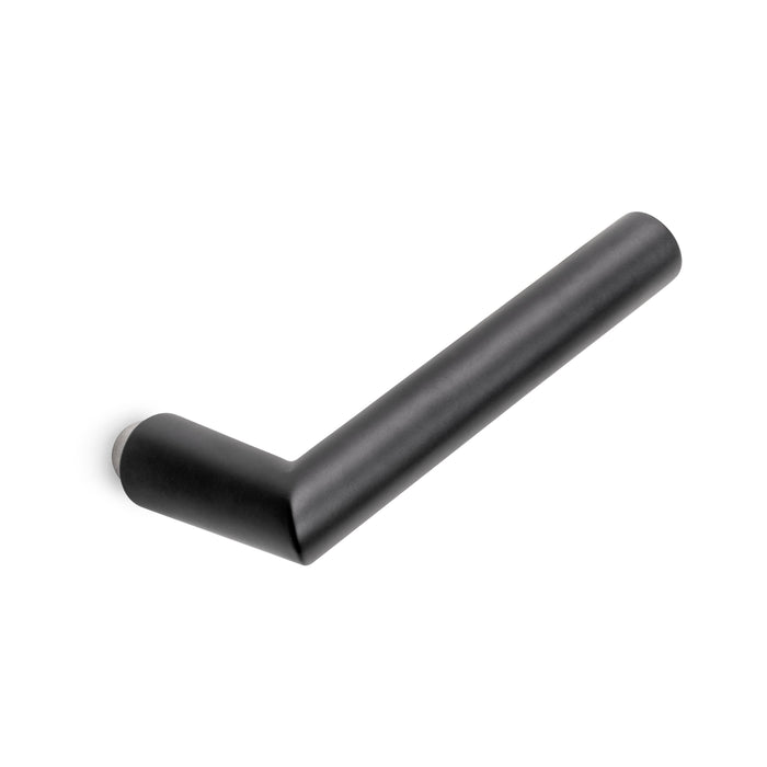 Türgriffe Innentüren, Türgriffe Glastürschlösser, L-R Modell, Aluminium, Schwarz lackiert