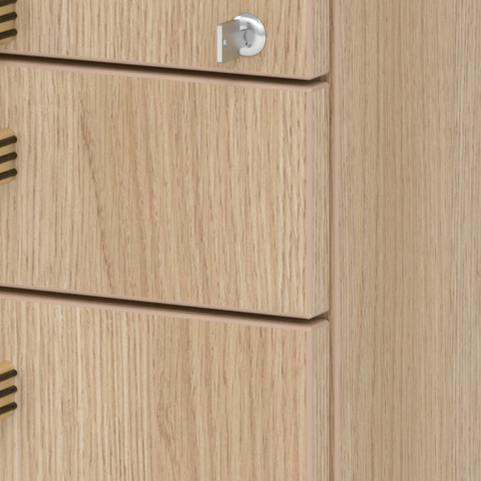 Hammerbacher | Rollcontainer 80cm, 1Schub, 1HR, Schl.SG Eiche