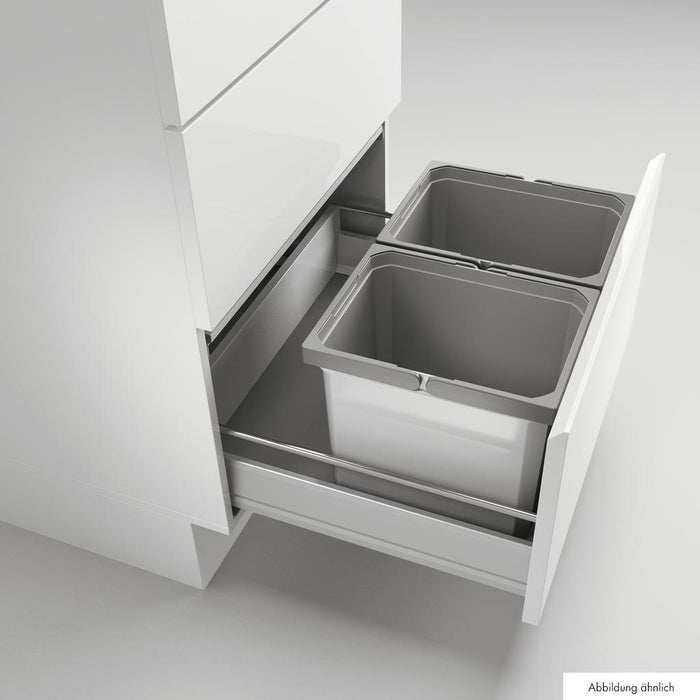 Naber | Cox® Box 275 K 600-2 Abfallsammler für vorhandene Auszüge Biodeckel hellgrau
