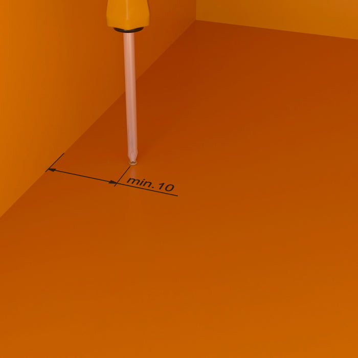 Emuca Satz von 2 x 1,15 m langen Luxe-Garderobenstangen Halterungen, Aluminium Kunststoff, Steingrau lackiert