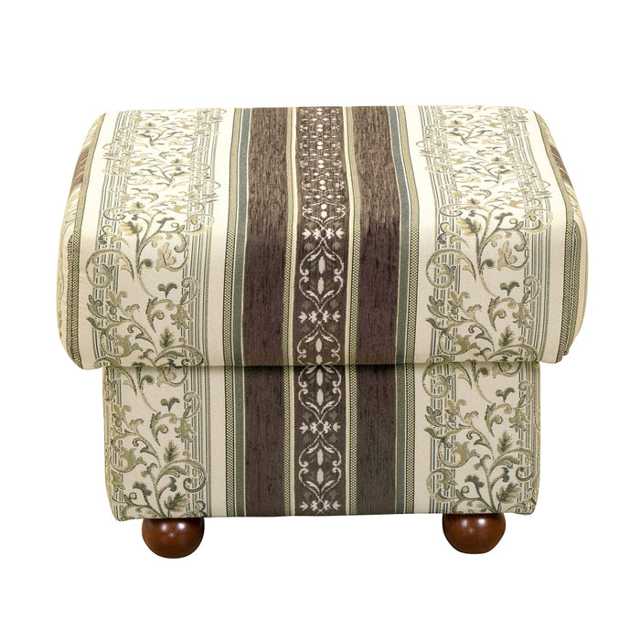 NEU Max Winzer | Corona | Sessel | Sessel + Hocker | Chenille | Füße Buche Nussbaum Dunkel Lackiert (Kugel)