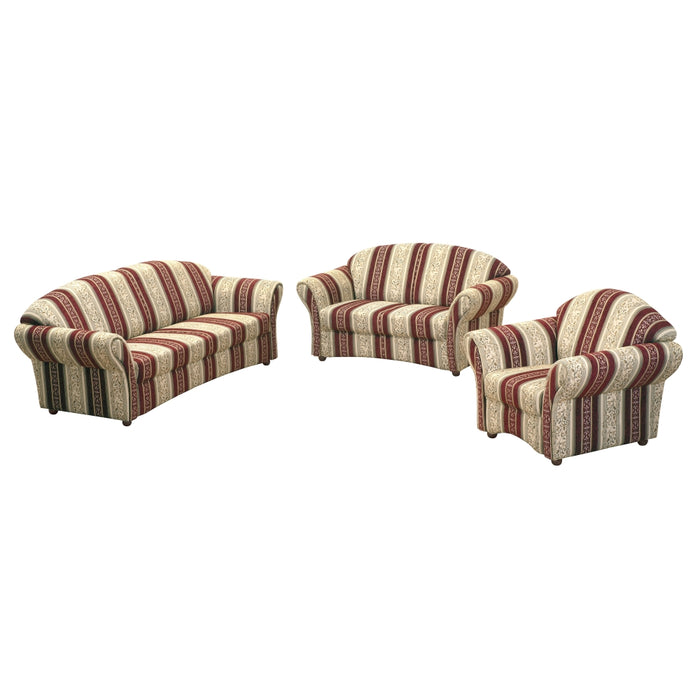 NEU Max Winzer | Corona | Sofa | Sofa 2,5-Sitzer / Sofa 2-Sitzer / Sessel | Chenille | Füße Buche Nussbaum Dunkel Lackiert (Kugel)