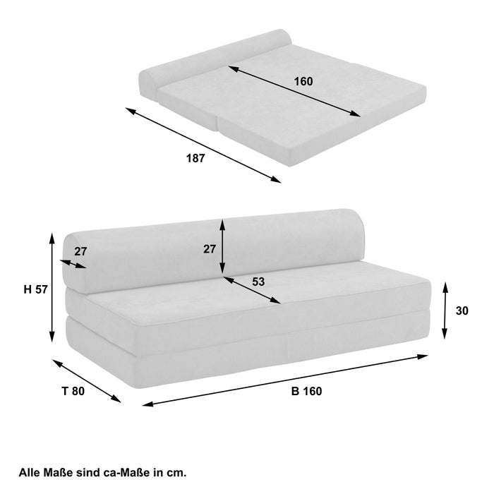 NEU Max Winzer | Cosmos | Sofa | Faltsofa | Flachgewebe