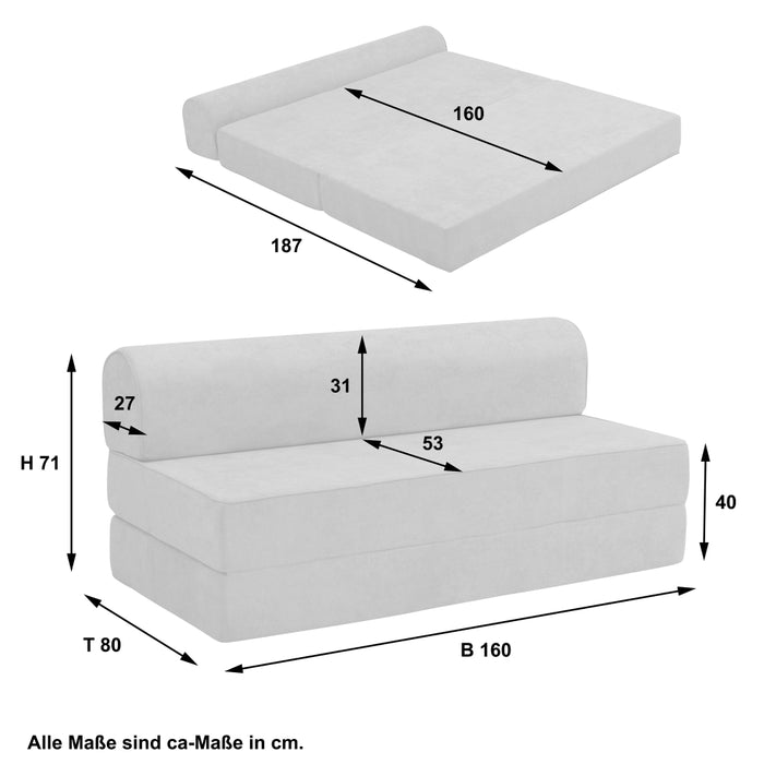NEU Max Winzer | Cosmos | Sofa | Faltsofa | Flachgewebe