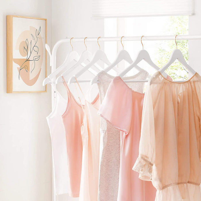 SONGMICS | Kleiderbügel aus Holz 20er Set Weiß