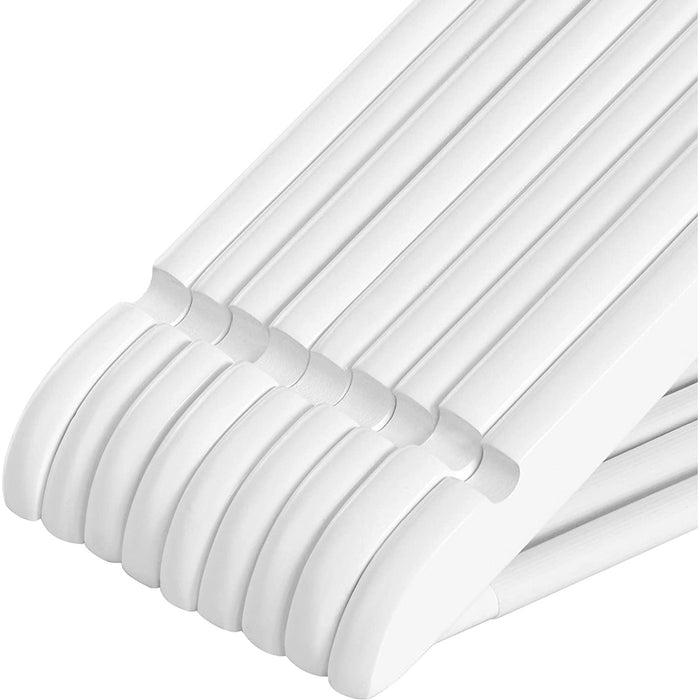 SONGMICS | Kleiderbügel aus Holz 20er Set Weiß