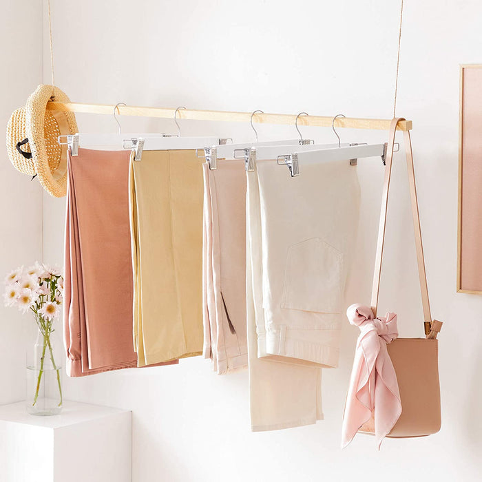 SONGMICS | Hosenbügel 8er Set mit Klammern