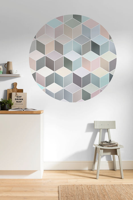 Dot | selbstklebende Vlies Fototapete | Pastel Deluxe | 125 x 125 cm